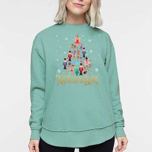 Nutcracker Tree LAT Ladies Sweatshirt Saltwater Blue LARGE